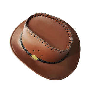 Chapeau en cuir personnalisé avec logo en relief OEM ODM, fabricant de couvre-chefs en cuir durables et tendance - Product Image 2