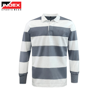 Index Men's Green Yellow White Color Blocked USA Rugby Shirt Full Sleeve Turn-<b>down</b> Collar Breathable Cotton Sportswear - Product Image 4