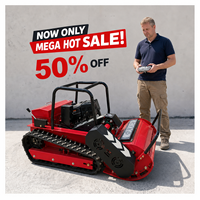 Livraison Gratuite Tondeuse Robot Télécommandée sur Chenilles 1000mm 11HP Diesel Démarrage Électrique pour Pentes – Prix Abordable
