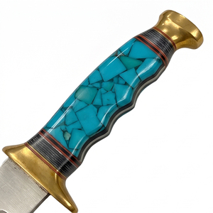 Couteau Bowie pour le camping, la randonnée et la chasse en plein air, avec construction en acier inoxydable, poignée confortable et étui. - Product Image 3