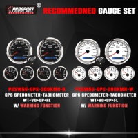 85mm 52mm SWM série 6 jeu de jauges étanche LED rétro-éclairage compteur de vitesse électrique tachymètre Volt température de l'eau niveau de carburant presse à huile