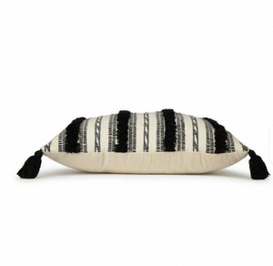 Boho Texture Woven Handmade 100% Cotton Cushion Cover <b>Decorative</b> <b>Pillow</b> Cover Zipper OEM Wholesale in bulk - Product Image 1
