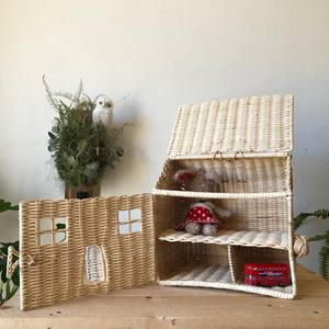 Maison de jeu en rotin en forme de maison pour enfant, avec poignée, prix le plus bas, adorable jouet en forme de maison - Product Image 4