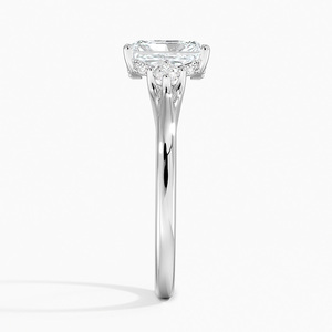 BOJ <b>Ring</b> 078 Radiant Cut 925 <b>Silver</b> Halo Prong Stone <b>Solitaire</b> Diamond <b>Ring</b> 2ct D Color VVS1 Moissanite GRA Certified Low Price - Product Image 3