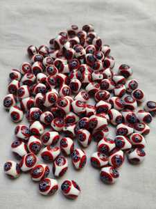 Perles en verre de Murano faites à la main en gros |   Motif œil de 12 mm |   Perles de bijouterie vénitiennes en vrac dans une boîte |   Couleur personnalisée - Product Image 5