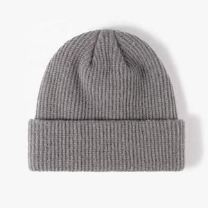 Unisex Knit Beanie <b>Hat</b> Thick Winter Warm <b>Cap</b> Custom Embroidery Private Label OEM Wholesale Headwear Factory - Product Image 6