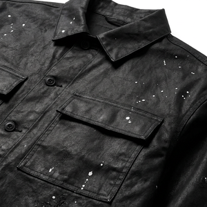 Veste en coton ciré pour homme, imperméable, respirante, coupe-vent, à capuche, pour le travail en extérieur, veste utilitaire, veste de terrain décontractée - Product Image 3