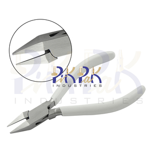 Coupeur affleurant 160mm mâchoires lisses avec poignées à ressort et en PVC boîte à joints fabrication de bijoux pince coupante affleurante à fil robuste - Product Image 1