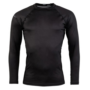 <b>Men's</b> Black Long Sleeve Compression Shirt Crew Neck Quick Dry Spandex Polyester Solid Color Sportswear <b>Base</b> <b>Layer</b> Top - Product Image 4