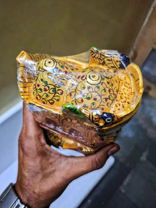 Handcrafted Wooden Ambawadi <b>Elephant</b> Showpiece Traditional Painted Decor for Home and <b>Gift</b> Buyers - Product Image 2