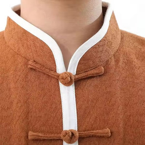 Tenue d'entraînement d'arts martiaux en coton, fabrication directe usine, couleur personnalisable, respirante, séchage rapide, manches longues, durable - Product Image 4