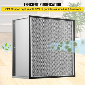 Filtro HEPA di Ricambio di Grado Medio, Filtro Aria Plissettato Vero con Dimensioni 24 x 24 x 11,5 Pollici per Purificatore d'Aria - Product Image 3