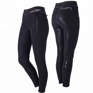 Pantalones de equitación de silicona premium con parche en la rodilla, jodhpurs de alta calidad para montar a caballo, leggings cómodos y elásticos para jinetes. - Product Image 2