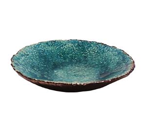 Choses précieuses assiettes pleines de couleur bols en céramique plaqués assiettes avec personnalisation ustensiles de cuisine faits à la main finis brillants - Product Image 1