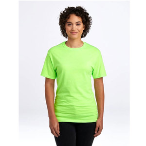 Camiseta Tultex Premium Lisa al por Mayor, Unisex, Color Verde Neón, Personalizable con Marca Privada, Ropa con Impresión Bajo Demanda, Fabricada en EE. UU. - Product Image 2