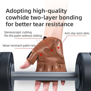 Gants de fitness pour l'entraînement en salle de sport, la musculation et les exercices, avec design respirant et adhérence complète de la paume - Product Image 6