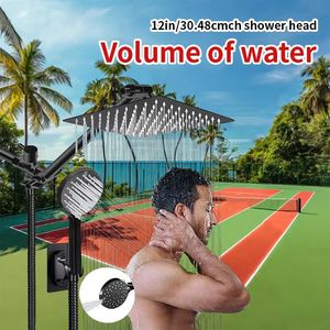 Soluzione Doccia Completa con Braccio in Acciaio Inox e Tubo a Tre Funzioni, con Soffioni Doccia di Alta Qualità per il Tuo Bagno - Product Image 2