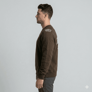 Luxury Men's Winter Sweatshirt Soft Cotton <b>Fleece</b> <b>Thermal</b> Heavy Weight Breathable O Neck Men's Sweatshirts OEM Serviced - Product Image 4