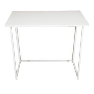 Bureau d'ordinateur pliable blanc simple, réglable en hauteur, table de jeu mobile pour ordinateur portable, idéal pour le télétravail et l'application au bureau à domicile - Product Image 5