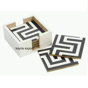 แผ่นรองแก้วหินอ่อนรูปสี่เหลี่ยมผืนผ้า Kayna Export Stone ดีไซน์เรียบหรู กันลื่น แผ่นรองโต๊ะลายโรสควอตซ์ แผ่นรองแก้วหินอ่อนสุดหรู - Product Image 5