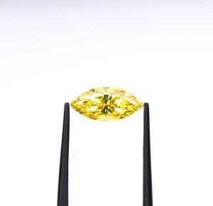Diamante Sintético CVD Cultivado en Laboratorio, Corte Marquesa, Amarillo, Certificado IGI, Claridad VVS VS, Piedra Suelta de Lujo para Joyería - Product Image 2