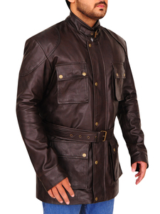 Chaqueta de Cuero PU Acolchada para Hombre de Al Nolan Enterprises, Cuello Alto, Forro de Algodón Transpirable y Ecológico, Ropa de Invierno - Product Image 2