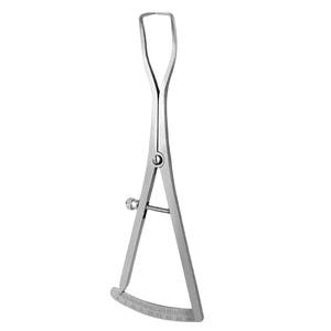 Calibrador dental Castroviejo modificado Weiss de 6.75″ curvado, 0-40 mm, herramienta de medición de precisión de acero inoxidable - Product Image 3