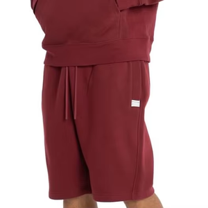 Shorts de survêtement personnalisés en molleton de coton 320 GSM, coupe décontractée, avec cordon de serrage, OEM - Product Image 2