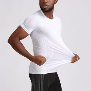 Custom <b>Compression</b> <b>Shirts</b> Men Custom logo Quick Dry Running <b>Shirts</b> Fitness Elastic Short Sleeve Gym <b>Shirts</b> Training Sportswear - Product Image 6