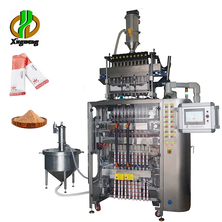 Hochwertige Fast Speed Multi Lanes 6/Lanes Nahrungs ergänzungs mittel Marine Collagen Powder Sport Protein Powder Packing Machine