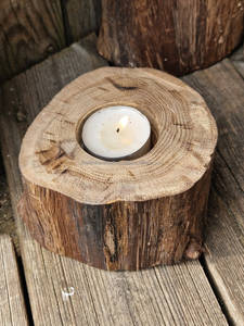 Decorative Wood T-Light Holder with Unique Design for Christmas Home Interiors Parties & Stylish Gifting - Product Image 4