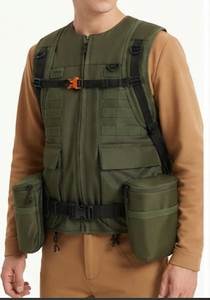 Gilet de chasse léger pour hommes, vêtement de terrain avec poches pratiques, vente en gros, gilet de chasse en montagne pour hommes, vêtements de plein air - Product Image 6
