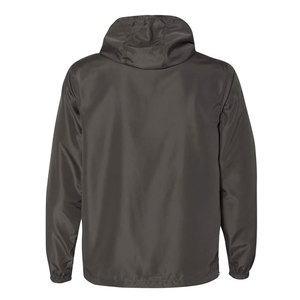 Veste coupe-vent à capuche pour homme, légère, zippée, couleur unie, décontractée, pour le printemps, en polyester - Product Image 5
