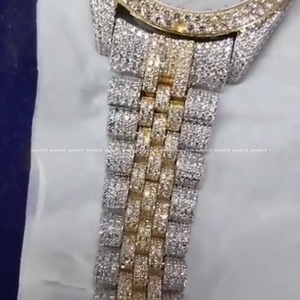 DEF VVS Lab Grown Diamond Watch <b>Automatic</b> Mechanical Sapphire Crystal Luxury Iced Out <b>Wristwatch</b> Stonewels - Product Image 5
