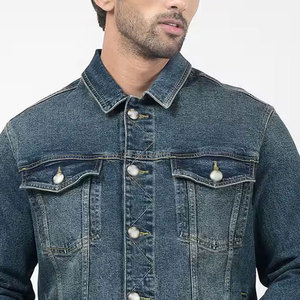 Men's Denim Jacket Lightweight Jean Outerwear Stylish Everyday Casual Wear Wholesale Supplier <b>Coat</b> Streetwear Denim Jacket mens - Product Image 5
