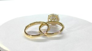 แหวนหมั้นเพชรทรงกลม 14k ทองคำขาว 5 กะรัต E-VVS1 เพชรเลี้ยงในห้องปฏิบัติการ รับรองโดย IGI แหวนเครื่องประดับแฟชั่นสำหรับเธอ จาก Luster Jewelry - Product Image 4