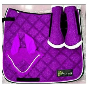 Juego de 4 Almohadillas Personalizables para Silla de Montar, Equipo de Equitación Cómodo con Forro de Tela Brillante, Suministros Ecuestres Duraderos - Product Image 2