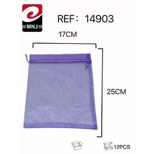 Bolsa de malla morada para enjuague bucal, neceser con bolsa de malla para almacenamiento y organización - Product Image 2