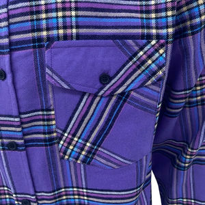 Chemises en flanelle pour motards, style boxy, boutonnées, avec logo personnalisé, de qualité supérieure, manches longues, 100% coton, respirantes, séchage rapide, OEM - Product Image 5