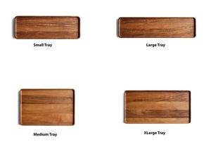 Plateau en bois d'acacia personnalisé, plateau en acacia gravé, plateau en acacia avec logo imprimé, plateau en acacia gravé au laser - Product Image 1