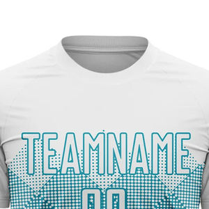 เสื้อฟุตบอลผู้ชายแบบกำหนดเอง ผ้าโพลีเอสเตอร์ระบายอากาศ แห้งเร็ว แขนสั้น ชุดฟุตบอลส่วนตัว ชุดทีม สำหรับฤดูร้อน - Product Image 6