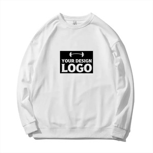 Sweat-shirts pour hommes surdimensionnés à col rond en molleton français épais, doublés 100% coton, à épaules tombantes, brodés, personnalisés, grandes tailles - Product Image 6