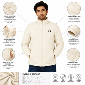 Vestes matelassées pour hommes en tissu de qualité supérieure, à manches longues, col montant, isolées, vente en gros personnalisée B2B, approvisionnement USA - Product Image 4