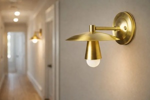 Modern Brass <b>Wall</b> <b>Sconce</b> Art Deco Handmade Indoor <b>Lighting</b> for Home Office and Hallway Durable Design - Product Image 2