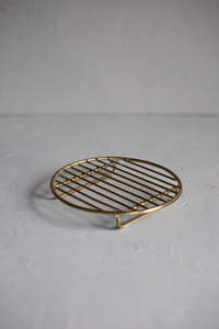 Decorative Design <b>Metal</b> Sculpted <b>Trivet</b> For Dining Room Adding Organic Beauty And Functionality To Table Setting - Product Image 2