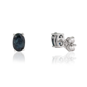 New Arrivals Oval Cut Natural Blue Sapphire 925 Sterling <b>Silver</b> September Birthstone <b>Stud</b> <b>Earrings</b> For Women's - Product Image 5
