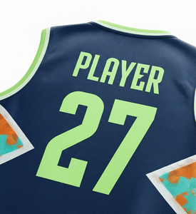 Custom Sublimated Basketball Jersey Set Teamname 27 Moisture Wicking Unisex Adult Sleeveless Athletic Wear All Seasons - Product Image 5