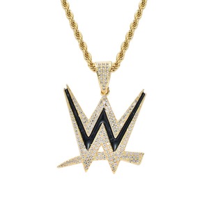 2025 Creative Letter Pendant Necklace Male Hip Hop Personality <b>Cross</b> Border Jewelry Alloy <b>Chains</b> with Number Shape Hiphop Style - Product Image 6