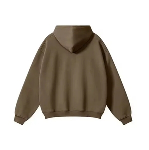 Sudadera con Capucha Personalizada para Hombre, Talla Grande, Algodón French Terry, Color Sólido, Informal, Otoño, Corte Regular, Bolsillo Frontal con Estampado - Product Image 5