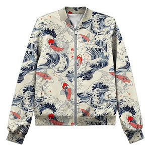<b>Womens</b> Designer Fashion Customized Woven Bomber <b>Jackets</b> Single Button Casual Lightweight Outerwear Stylish Streetwear - Product Image 1